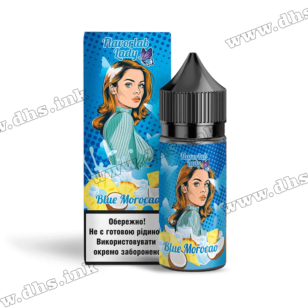 Набір для самозамісу Flavorlab Lady Salt 30 мл (50 мг) - Blue Morocao (Голубий Марокко)